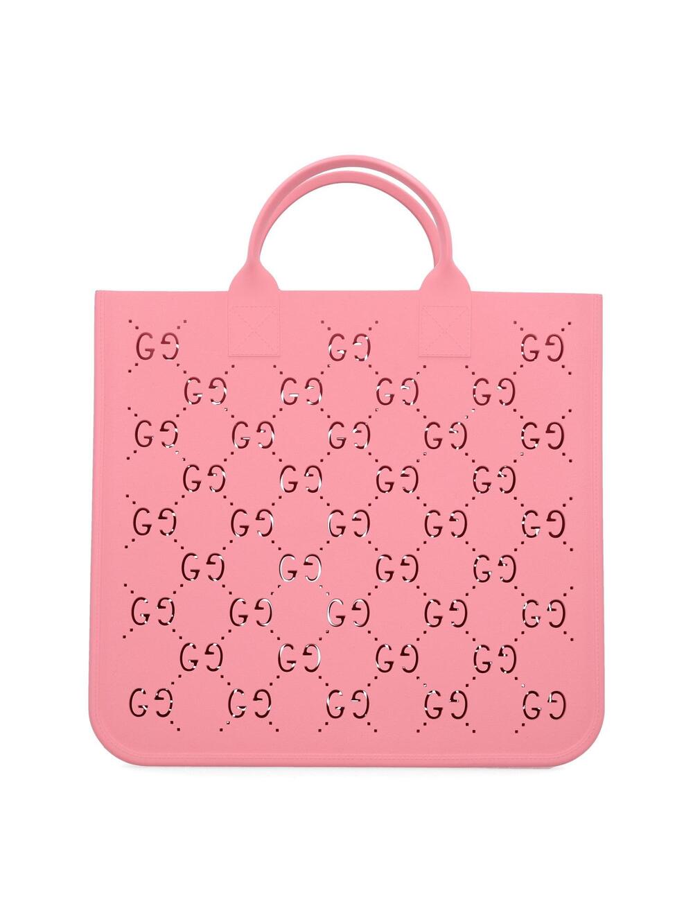 Gucci Rubber Kids Gg Tote Pink #377911G65B